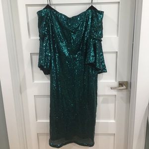Green Shimmery Dress